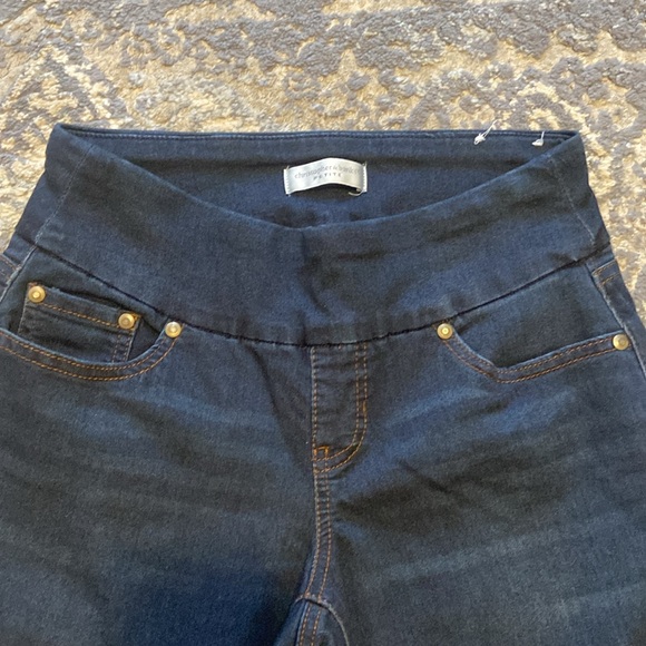 CHRISTOPHER AND BANKS  Wide Waistband Pull-on Jean Leggings Size Small Petite - Picture 3 of 9